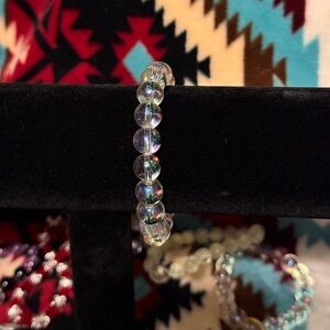 Home made, Christmas tree, beaded bracelet!